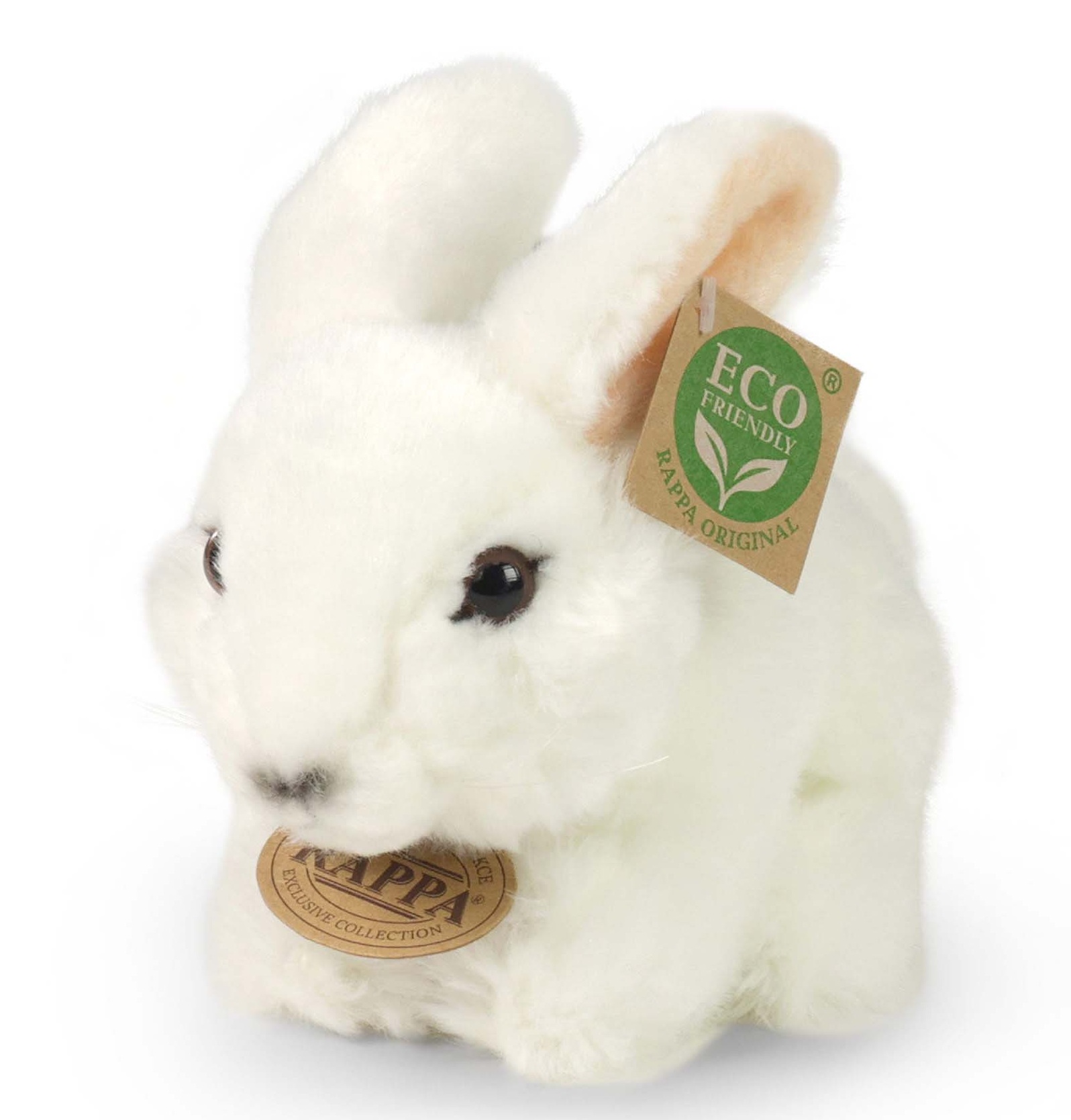 Plyšový Králik biely 18 cm ECO-FRIENDLY