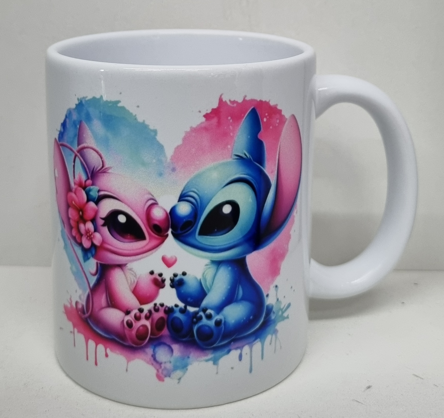 Hrnček keramický s potlačou STITCH srdce