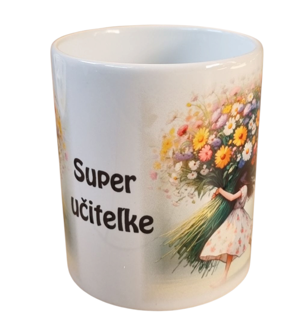 Hrnček keramický s potlačou pre Super učiteľku