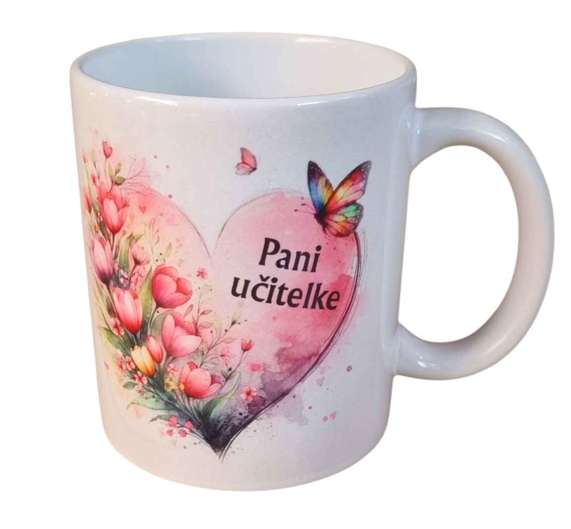 Hrnček keramický s potlačou Pre pani učiteľku
