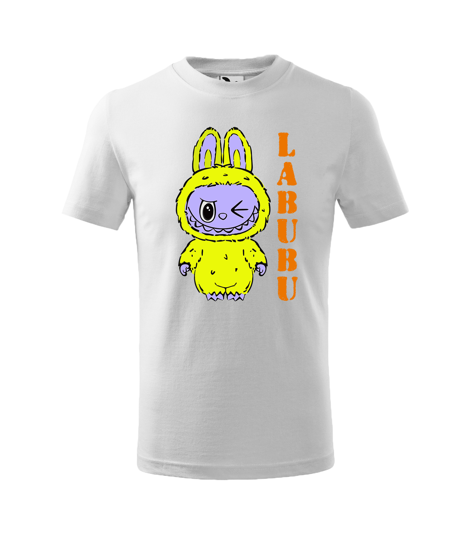Tričko s motívom LABUBU žltý