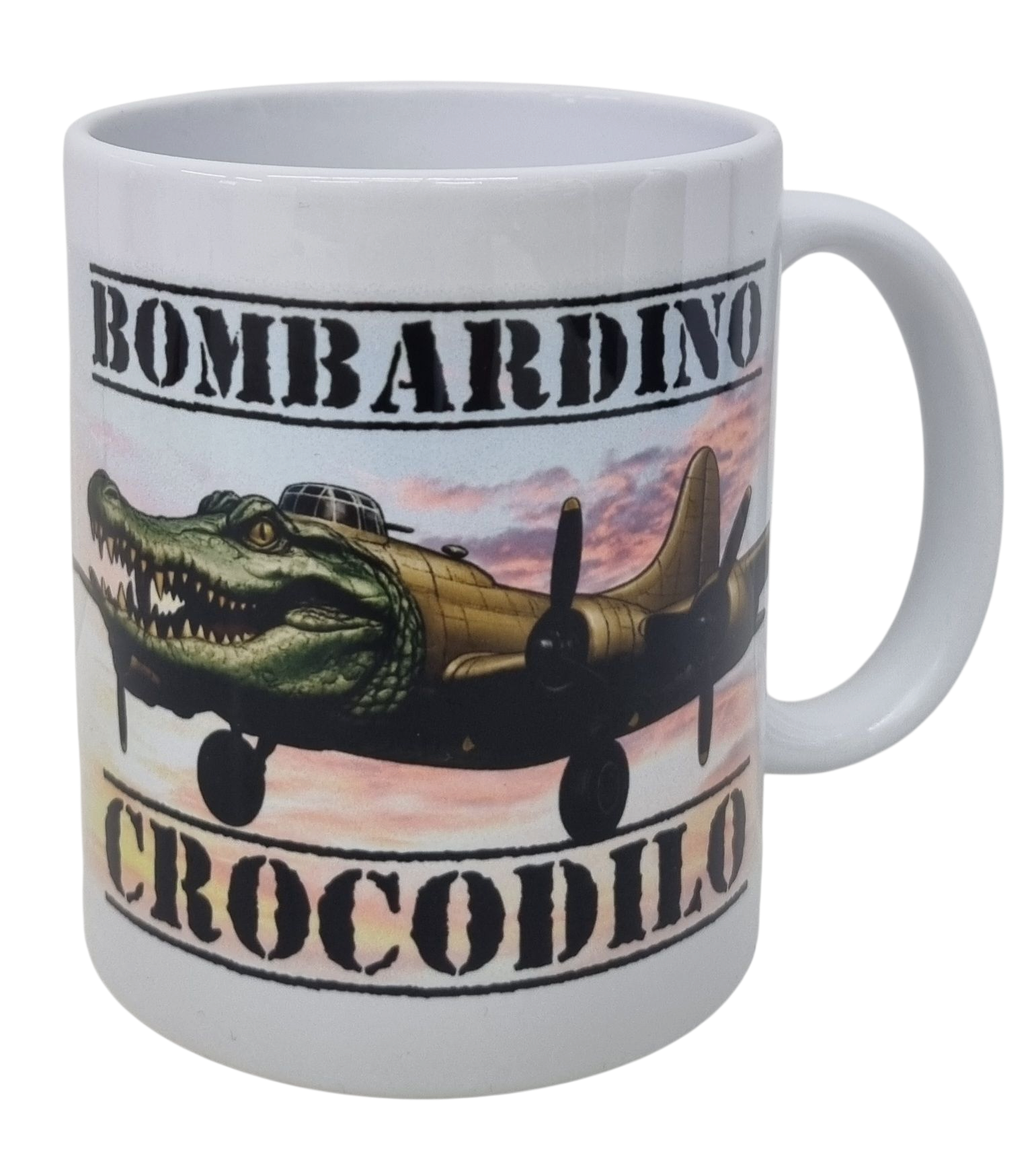Hrnček keramický s potlačou Bombardino Crocodilo