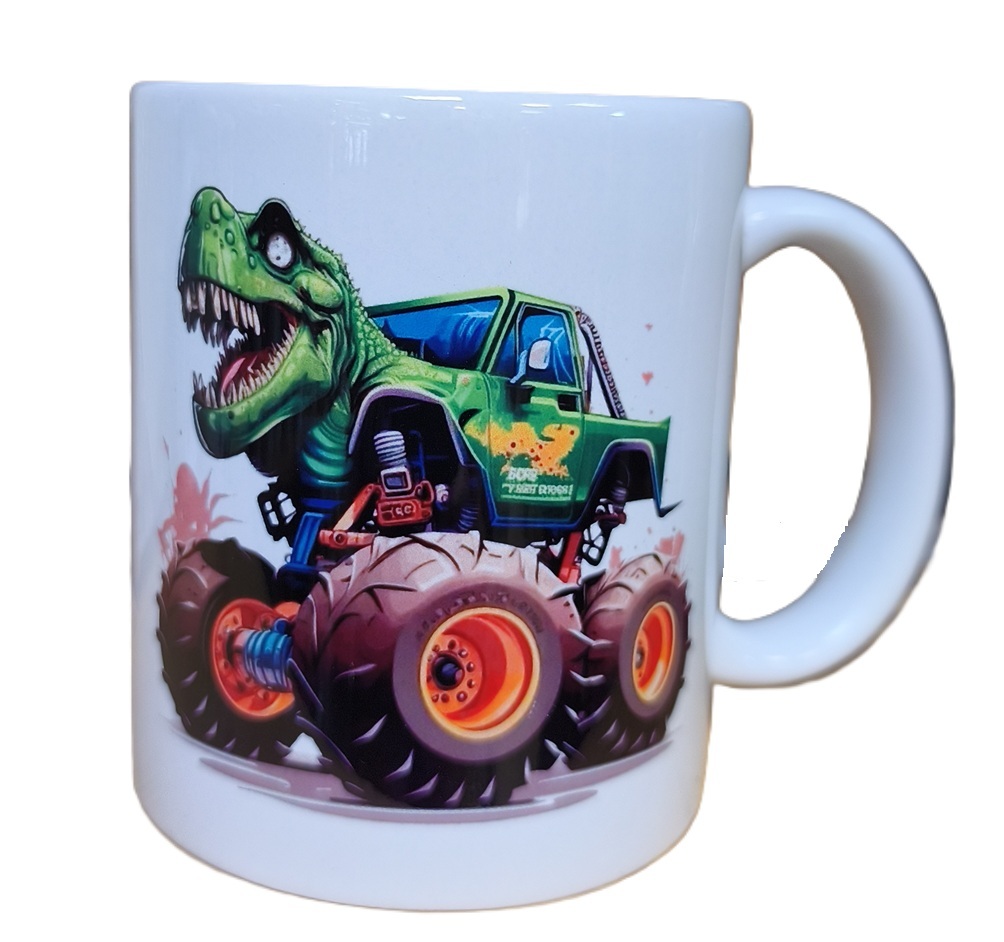 Hrnček keramický s potlačou DINO AUTO