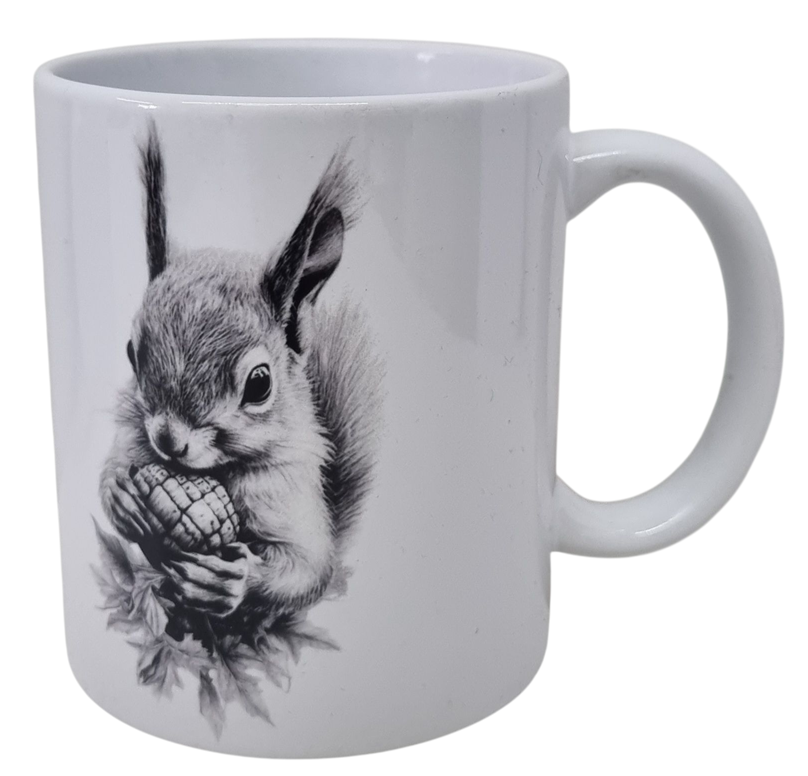 Hrnček keramický s potlačou Veverička 330ml