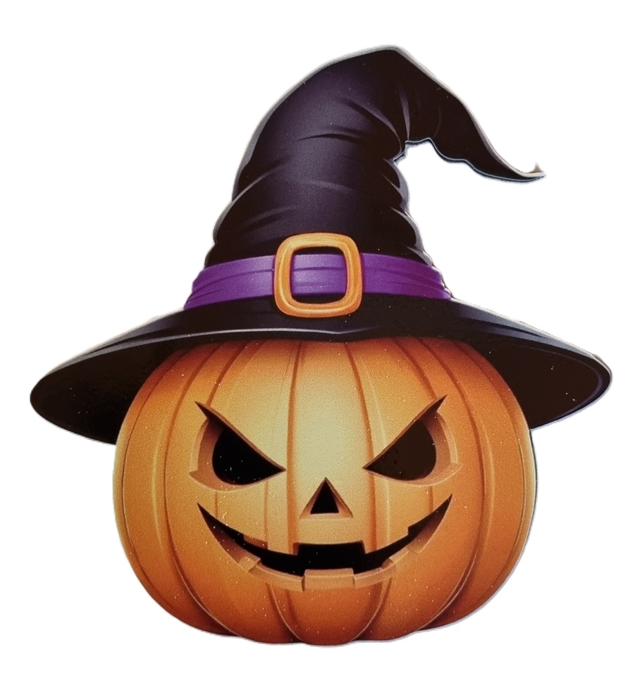 Zápich na tortu s motívom Halloween tekvica