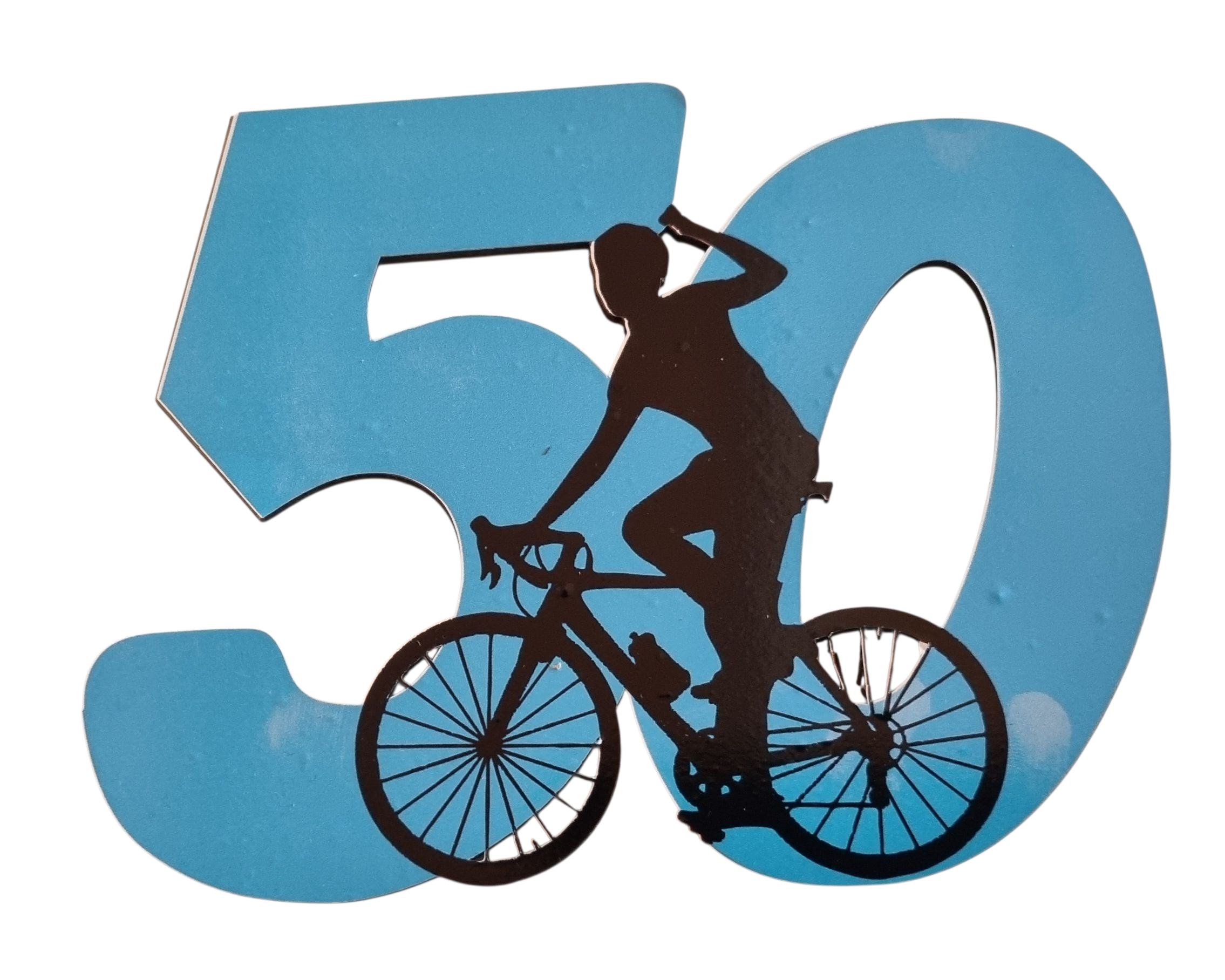 Zápich na tortu s motívom Pre cyklistu "50"