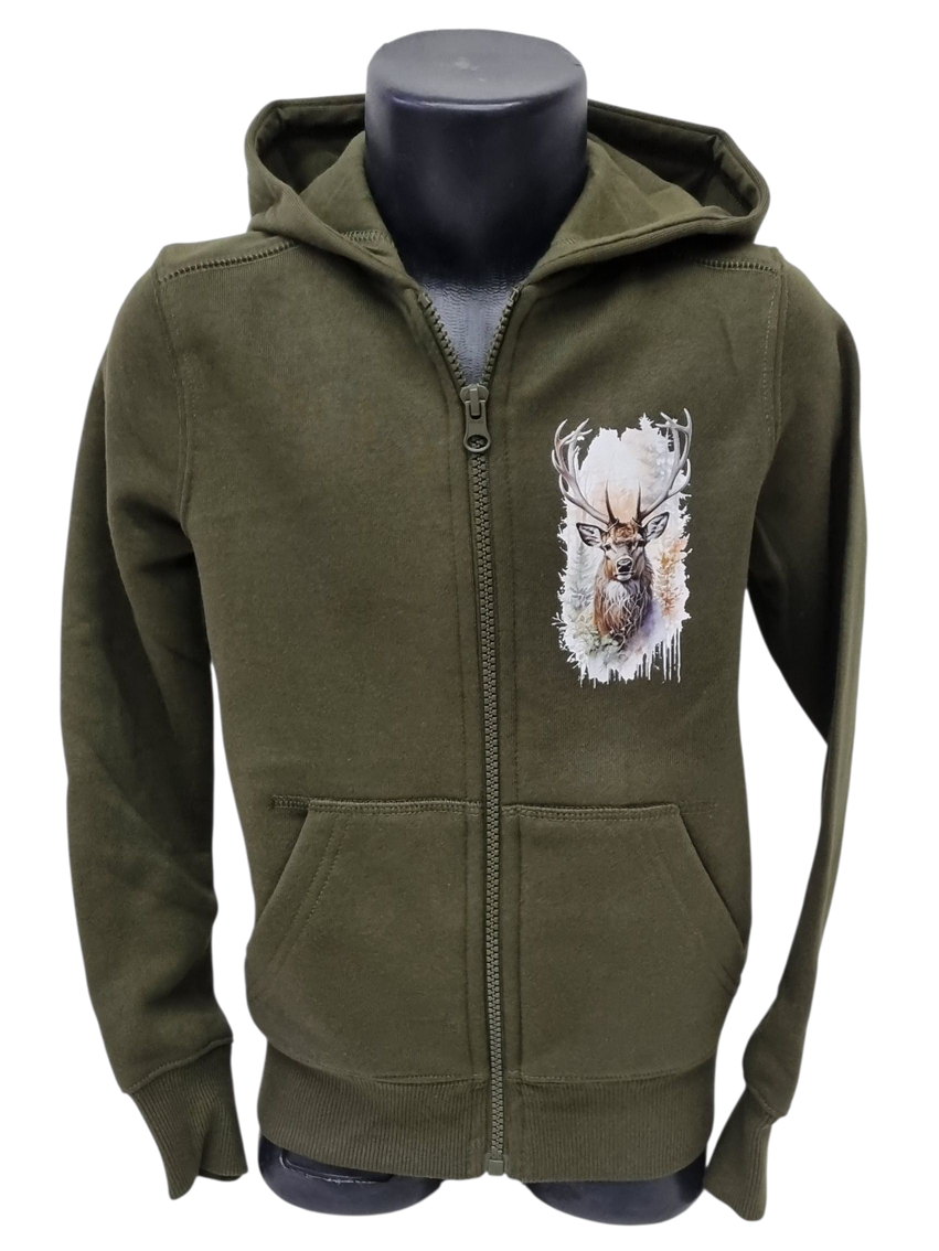 Detská mikina s kapucňou na zips FJ6