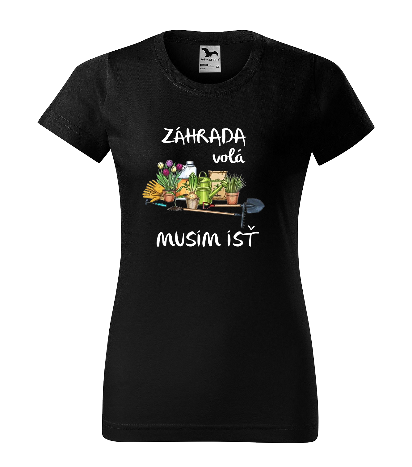 Tričko dámske s motívom Záhrada volá musím ísť
