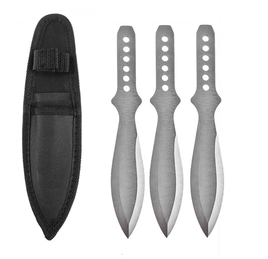Vrhací nôž 19cm SADA 3ks + puzdro