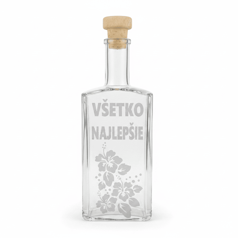 Darčeková fľaša s motívom Všetko najlepšie