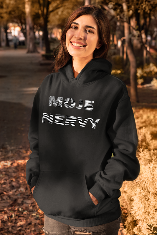 Mikina s kapucňou  s motívom MOJE NERVY